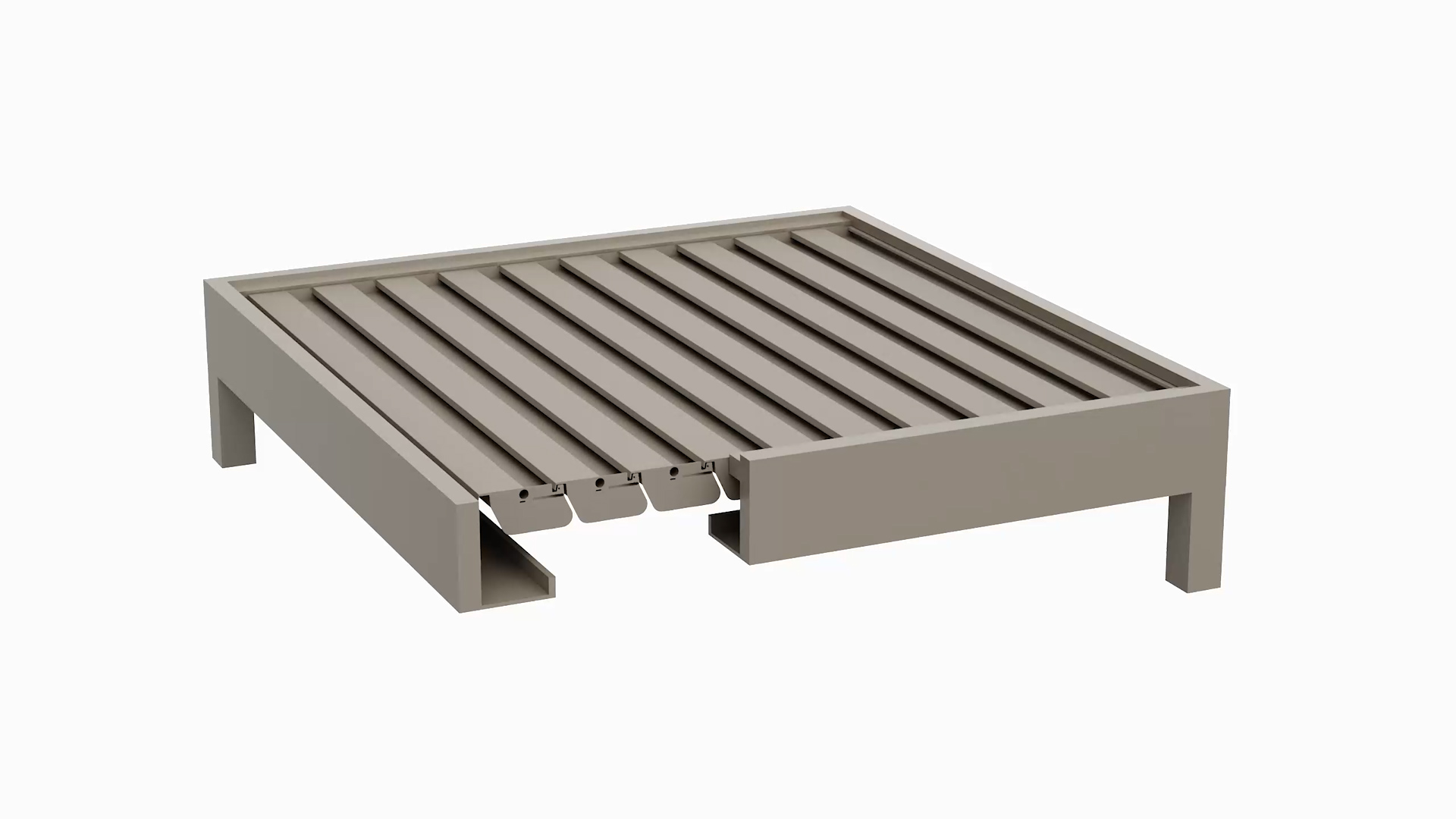 Med Twist louvre roof dune frame dune louvres