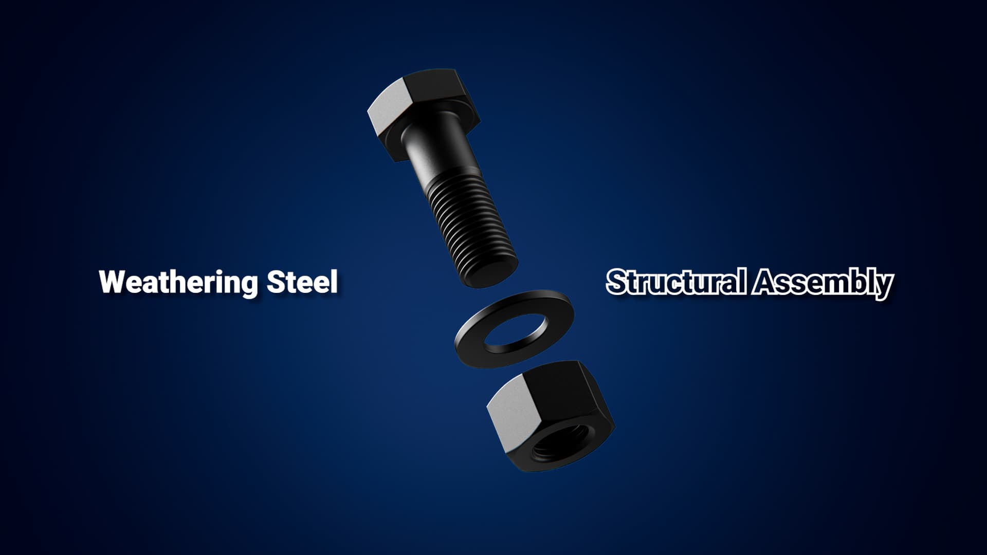 Weathering Steel animation 16:9 format — website and trade show