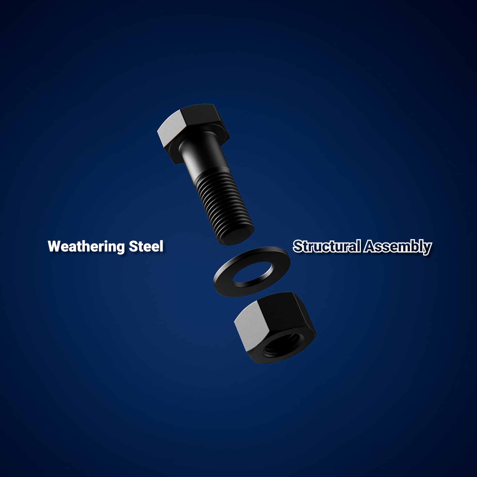 Weathering Steel animation 1:1 format — social media feed